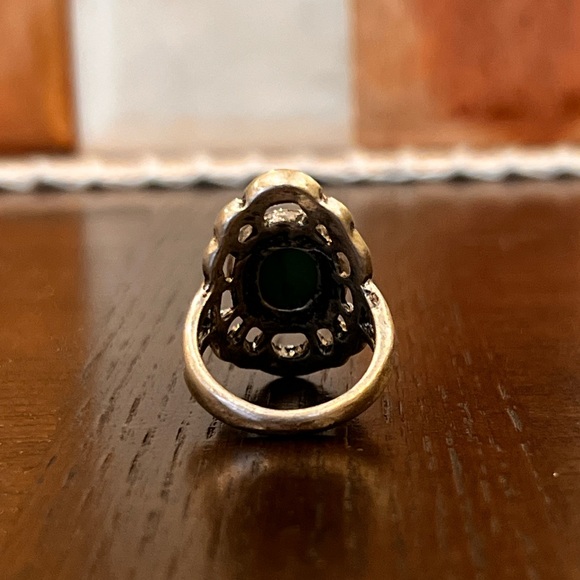 Antique Green Turquoise Ring - Picture 3 of 3